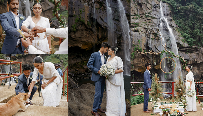 waterfall wedding srilanka